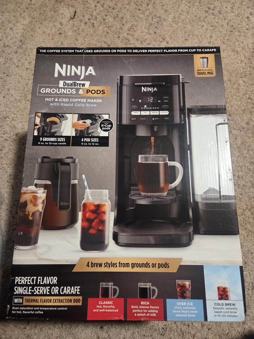 Ninja DualBrew Coffee Maker - Black and Silver Accents
